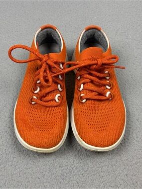 Allbirds Tree Dasher 2 Running Shoe Womens Size 7 Orange Knit Sneakers Lace Up